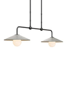 Currey and Company 9500-0022 Bothy Outdoor Suspension en naturel/noir/blanc givré