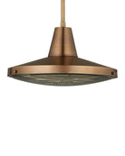 Currey and Company 9500-0026 Mariner Outdoor Suspension en laiton antique/transparent
