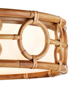 Currey and Company 9999-0081 Tegal Plafonnier En naturel/kaki/blanc
