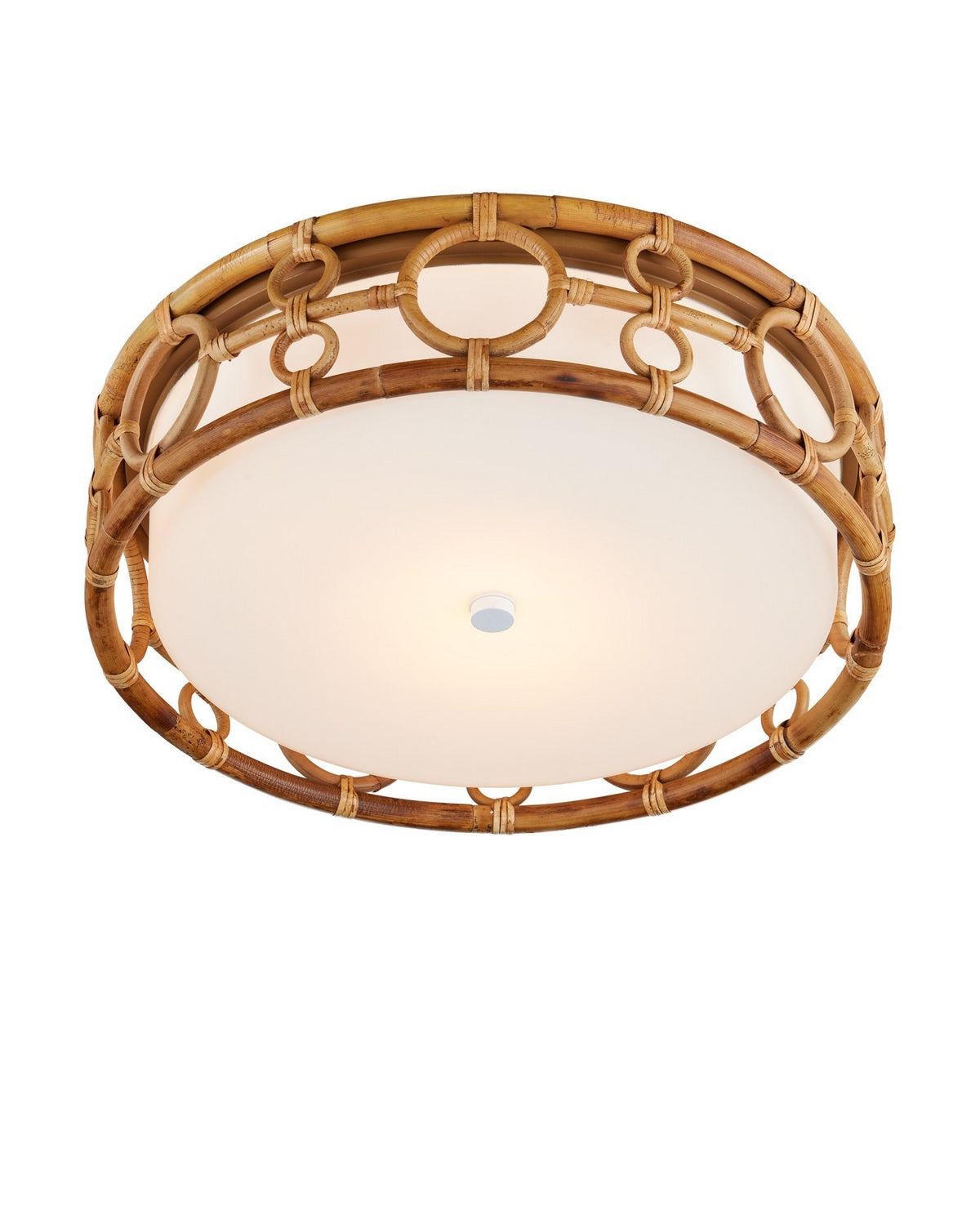 Currey and Company 9999-0081 Tegal Plafonnier En naturel/kaki/blanc