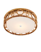 Currey and Company 9999-0081 Tegal Plafonnier En naturel/kaki/blanc