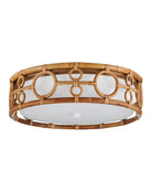 Currey and Company 9999-0081 Tegal Plafonnier En naturel/kaki/blanc