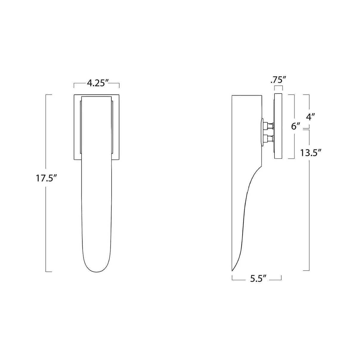 Applique d'extérieur Redford à 1 spot encastré