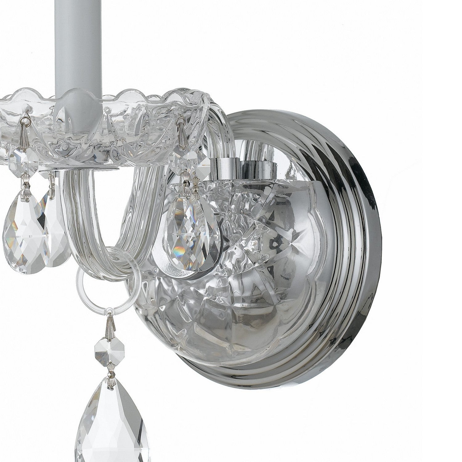 Crystorama - 1031-CH-CL-SAQ - One Light Wall Sconce - Traditional Crystal - Polished Chrome
