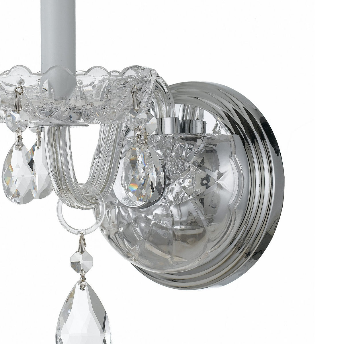 Crystorama - 1031-CH-CL-SAQ - One Light Wall Sconce - Traditional Crystal - Polished Chrome