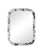 Miroir Wolcott de Currey and Company (réf. 1000-0185), blanc/noir/vert