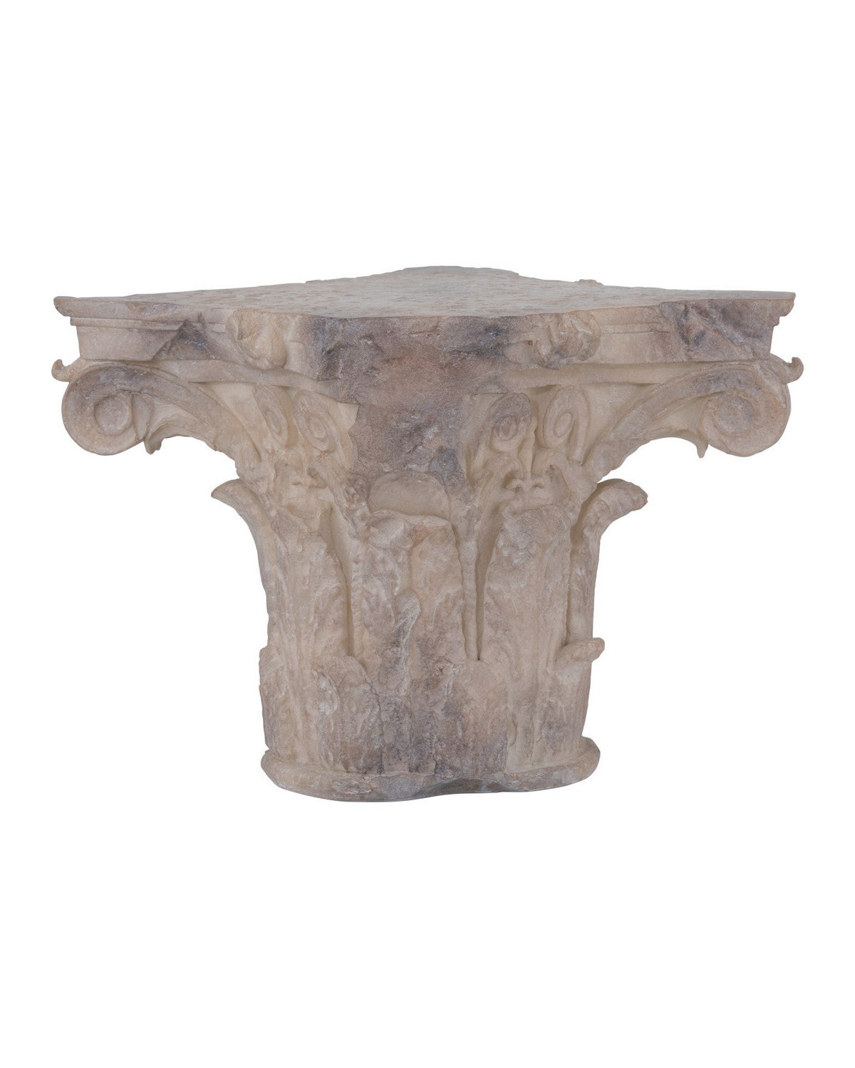 Chapiteau phénicien de Currey and Company (1200-1089) en brun rougeâtre antique