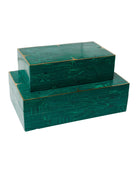 Currey and Company 1200-1122 Coffret Orin de 2 pièces en laiton vert brossé