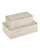 Coffret Currey and Company 1200-1123 Orin (lot de 2) en ivoire/laiton brossé