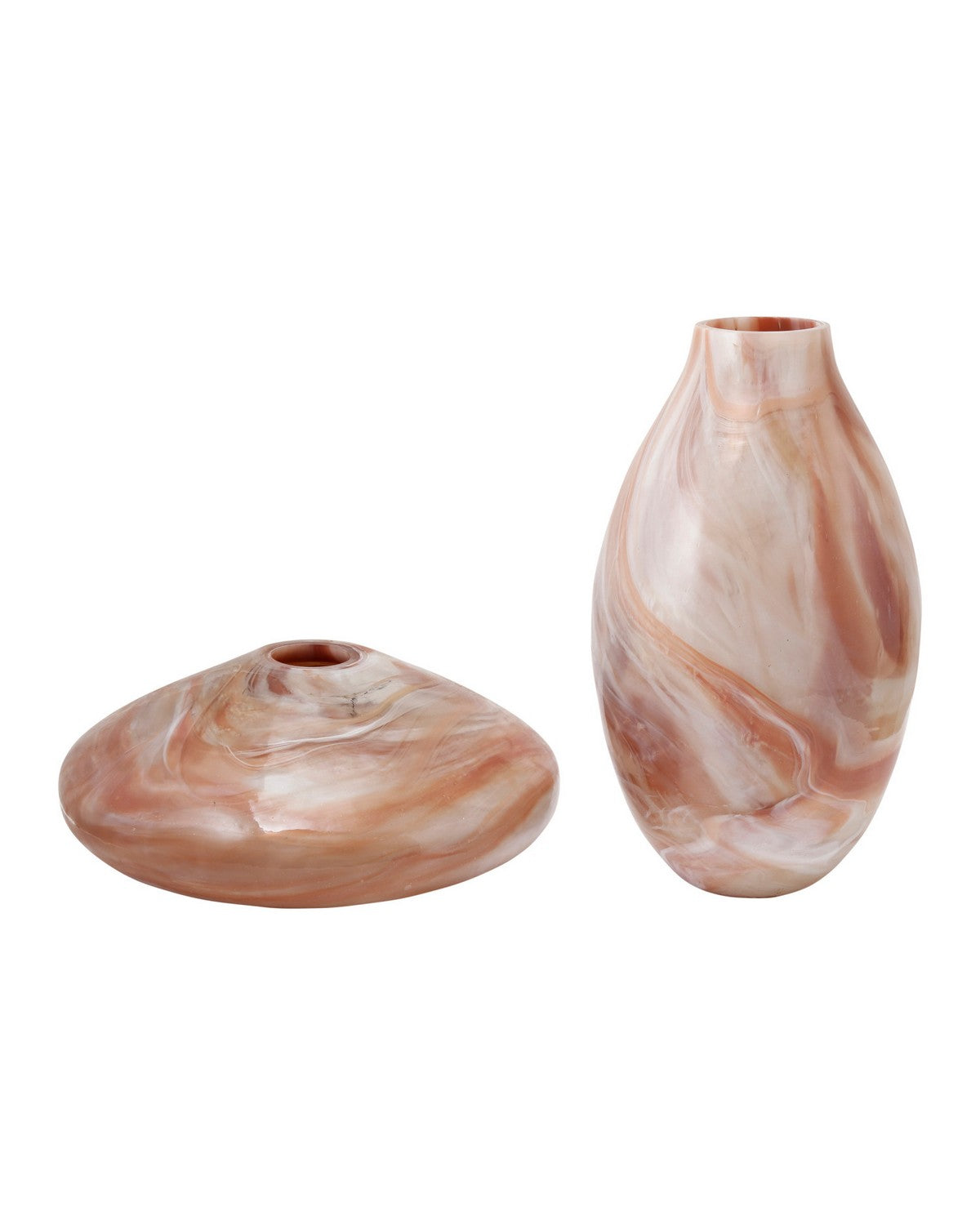 Ensemble de 2 vases Murmur de Currey and Company 1200-1125, couleur rouille