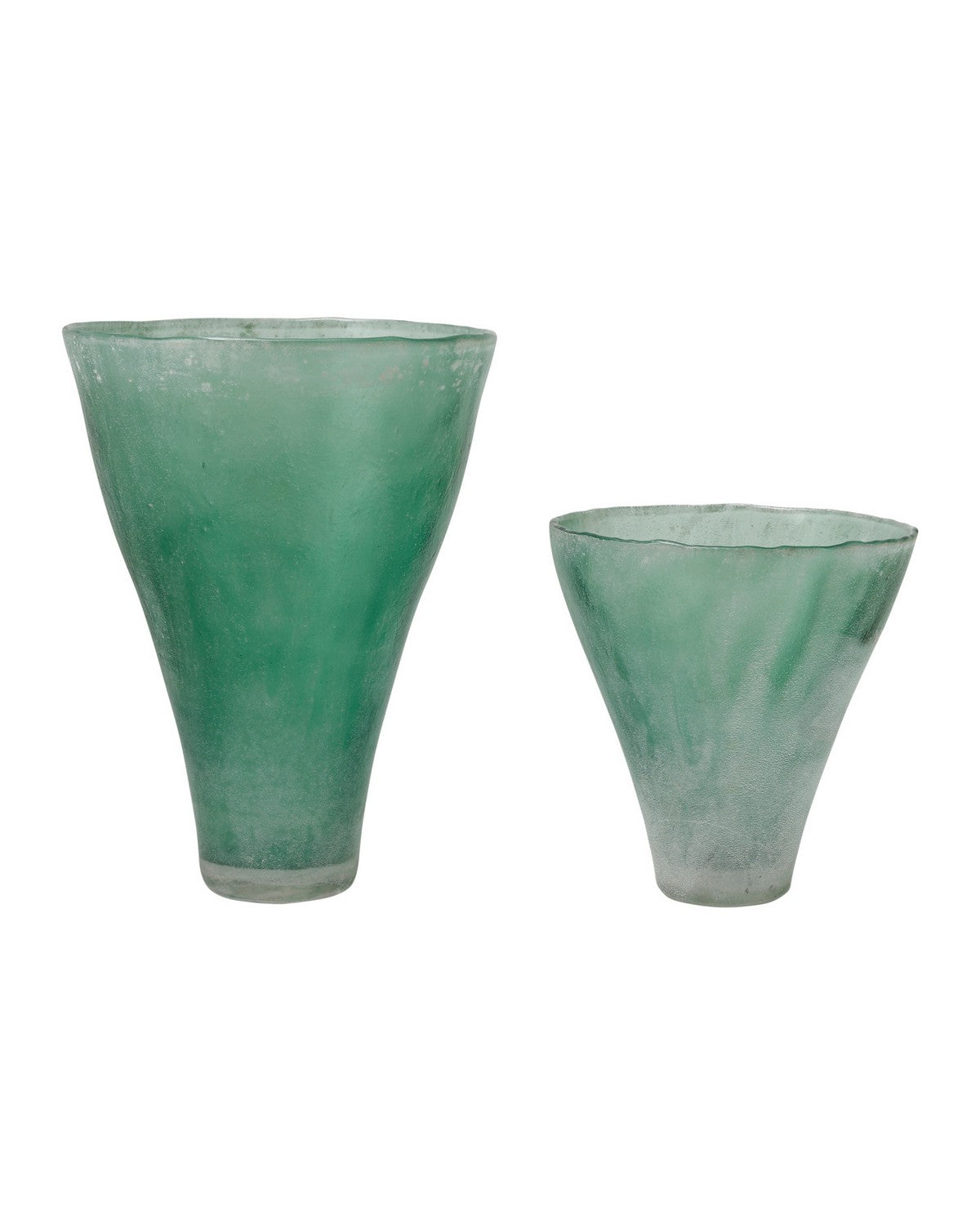 Currey and Company 1200-1126 Seaworn Vase Set of 2 in Green