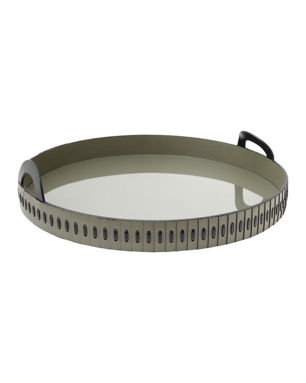Plateau rond Cuoio