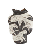 Vase Galliard Currey and Company 1200-1160 en blanc/brun