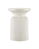 Table d'appoint Ridge Terrazzo de Currey and Company, 2000-0054, couleur ivoire.