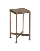 Table d'appoint Currey and Company 4000-0274 Ampleur en bronze rustique/naturel