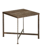 Table d'appoint Currey and Company 4000-0275 Ampleur en bronze rustique/naturel