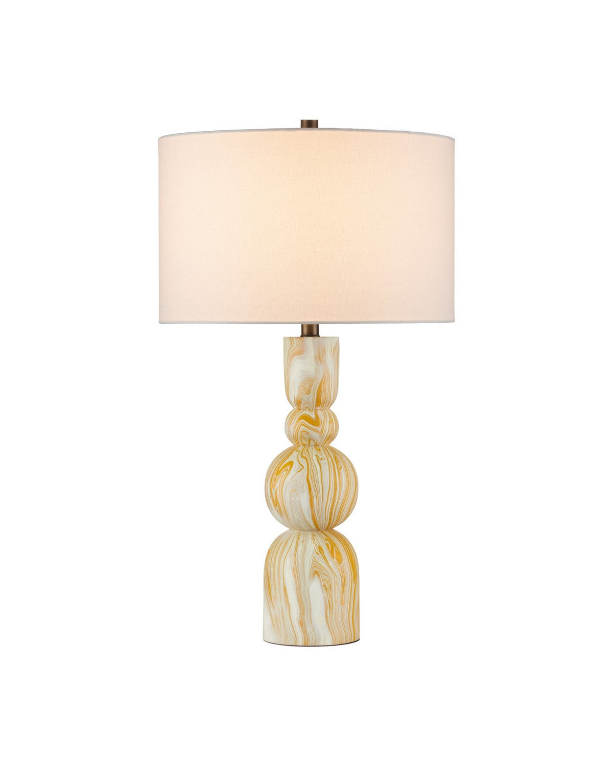 Currey and Company 6000-1086 Chawton Lampe de table en jaune marbré