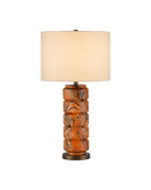 Currey and Company 6000-1087 Crantock Lampe de table en orange marbré