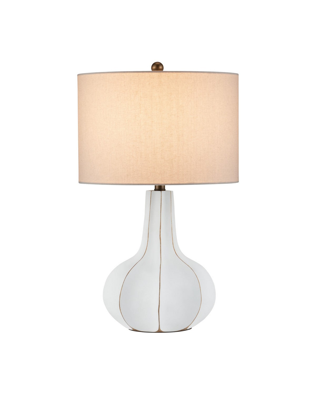 Currey and Company 6000-1090 Bonbori Table Lamp in White
