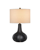 Currey and Company 6000-1091 Bonbori Table Lamp in Black