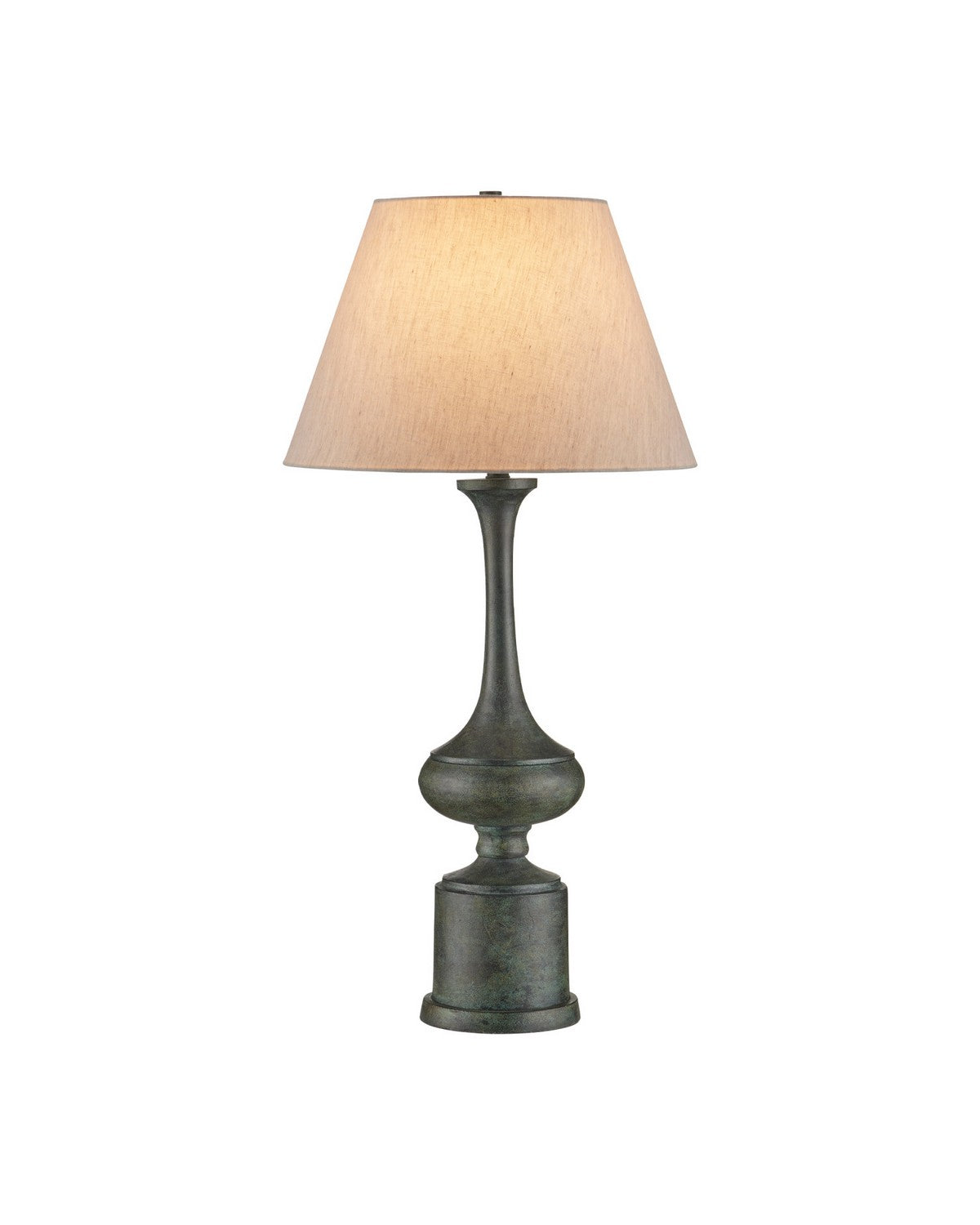 Currey et Compagnie 6000-1098 Virgile Lampe de table en vert-de-gris