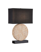 Pignon Currey and Company 6000-1100 Lampe de table en naturel/noir