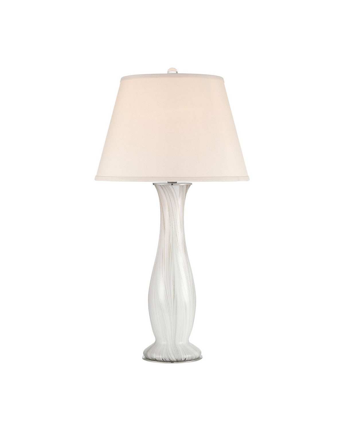 Currey and Company 6000-1102 Pennsylvanie Lampe de table Gris clair/blanc cassé