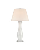 Currey and Company 6000-1102 Pennsylvanie Lampe de table Gris clair/blanc cassé