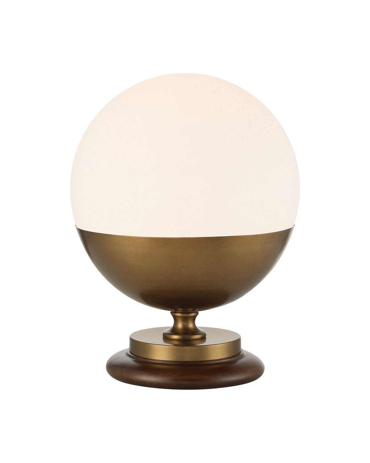 Currey and Company 6000-1103 Orbis Lampe de table en laiton antique texturé/laiton/naturel