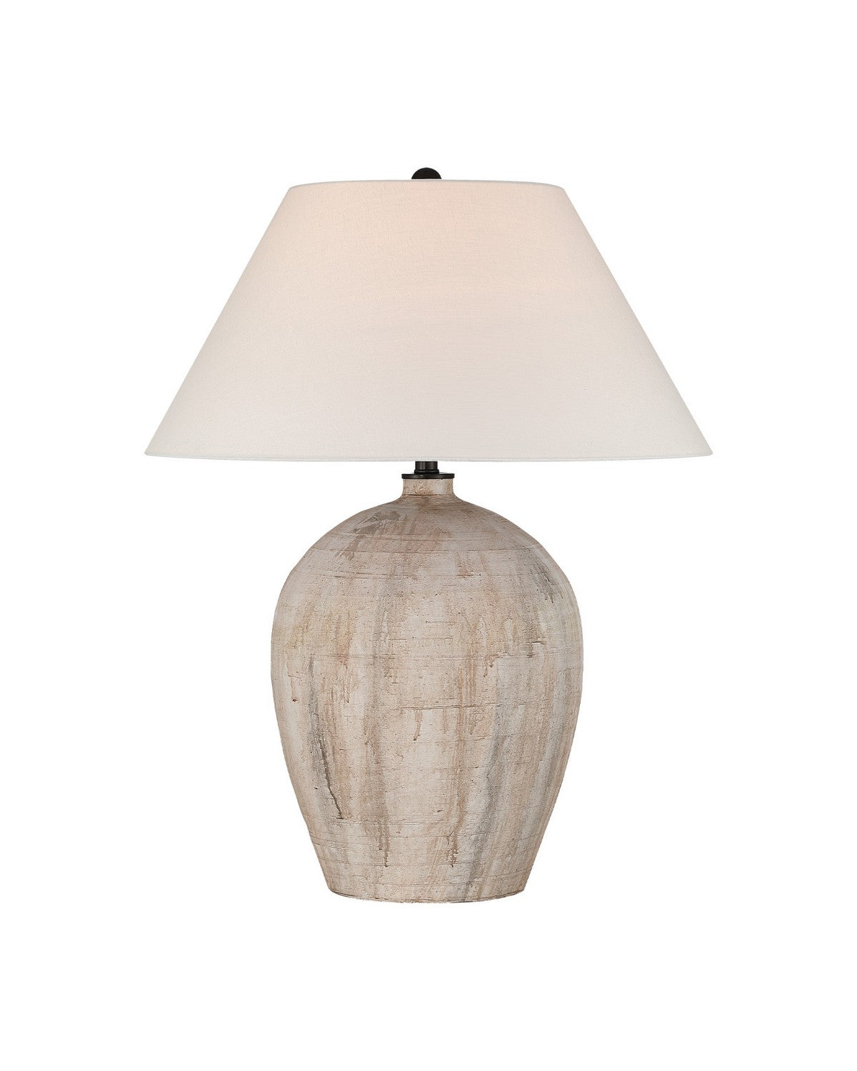 Currey and Company 6000-1111 Fresco Lampe de table en beige/marron