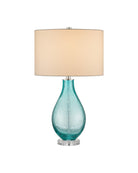Currey and Company 6000-1121 Mavi Lampe de table bleu-vert clair/transparent