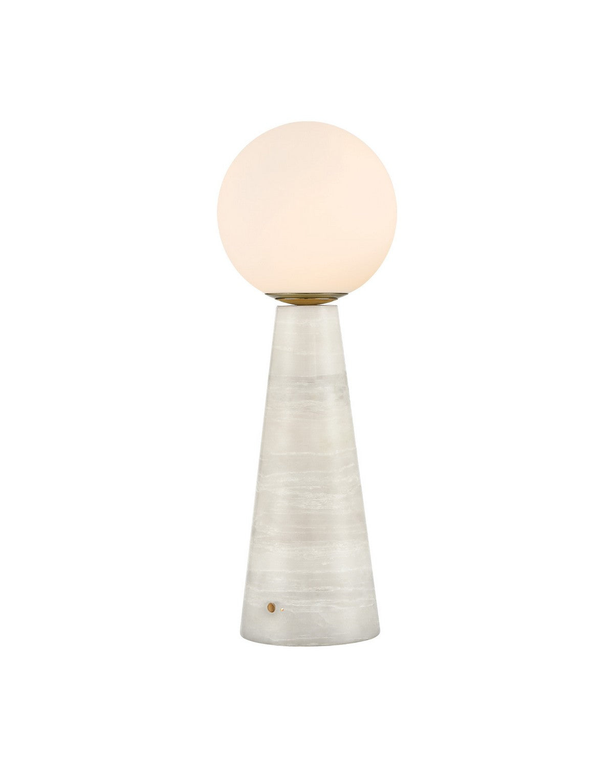 Currey and Company 6700-0027 Wayfinder sans fil Lampe de table en blanc/opaque