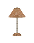 Currey and Company 6700-0033 Skitter sans fil Lampe de table en laiton naturel/antique