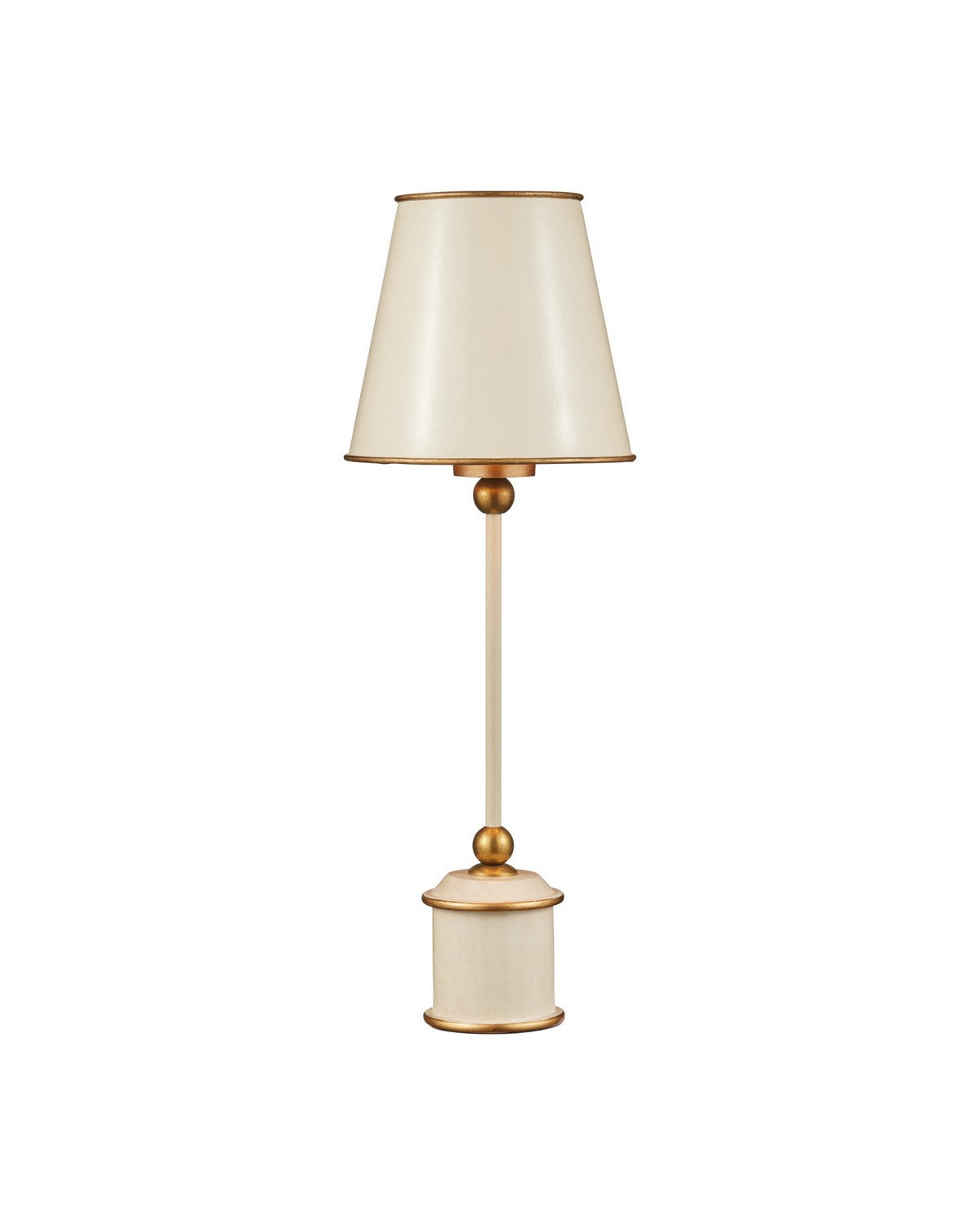 Currey and Company 6700-0035 Daphne sans fil Lampe de table En ivoire/or