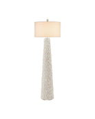 Lampadaire Turbinella Currey and Company 8000-0189 en blanc sucre/naturel