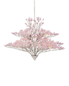 Currey and Company 9000-1427 Fiorella Suspendu en rose/feuille d'argent contemporaine