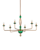 Currey and Company 9000-1453 Grasmere Suspendu en vert/or vieilli/éclat doré