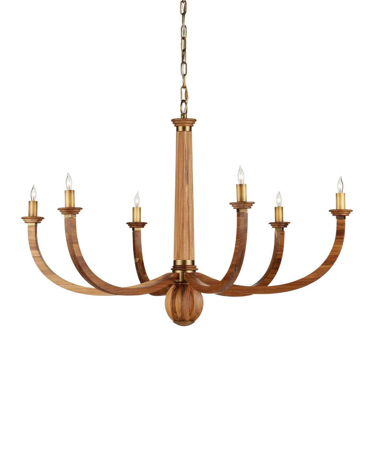 Currey et Compagnie 9000-1463 Woodcroft Suspendu en laiton naturel/antique