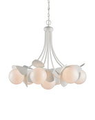 Currey and Company 9000-1465 Efflorescence Suspendu en gesso blanc/blanc
