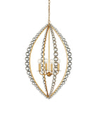 Currey and Company 9000-1466 Amadora Teardrop Suspendu Feuille d'or clair/antique