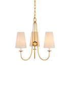 Currey and Company 9000-1483 Brayden Suspendu en feuille d'or antique