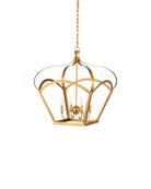 Lanterne Coronet Currey and Company 9000-1487 en feuille d'or antique