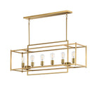 Maxim Lighting 10416NAB Gridline Linear Pendant in Natural Aged Brass