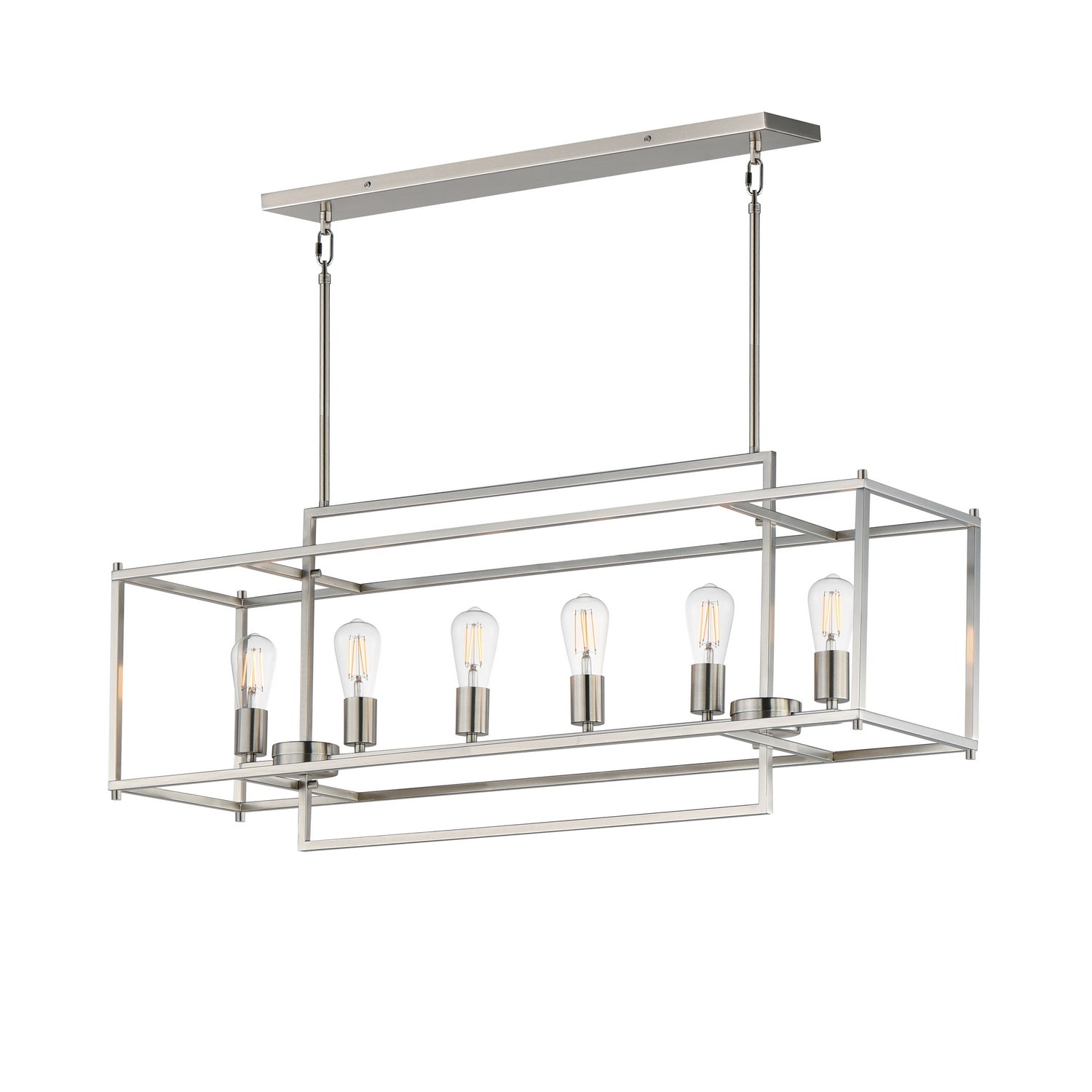 Maxim Lighting 10416SN Gridline Linear Pendant in Satin Nickel