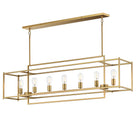 Maxim Lighting 10417NAB Gridline Linear Pendant in Natural Aged Brass