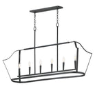 Éclairage Maxim 10427BK Arden Linéaire Suspension en noir