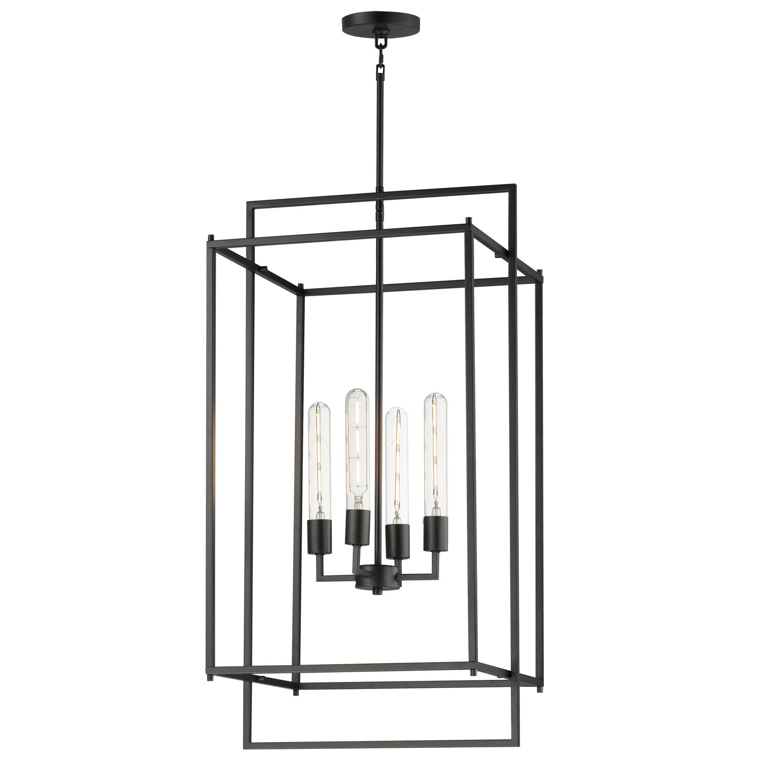 Maxim Lighting 10413BK Gridline Pendant in Black
