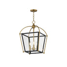 Maxim Lighting 22522BKNAB McCadden Foyer Pendant in Black / Natural Aged Brass