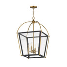 Éclairage Maxim 22524BKNAB McCadden Suspension en noir/naturel Laiton vieilli