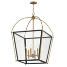 Éclairage Maxim 22526BKNAB McCadden Suspension en noir/naturel Laiton vieilli